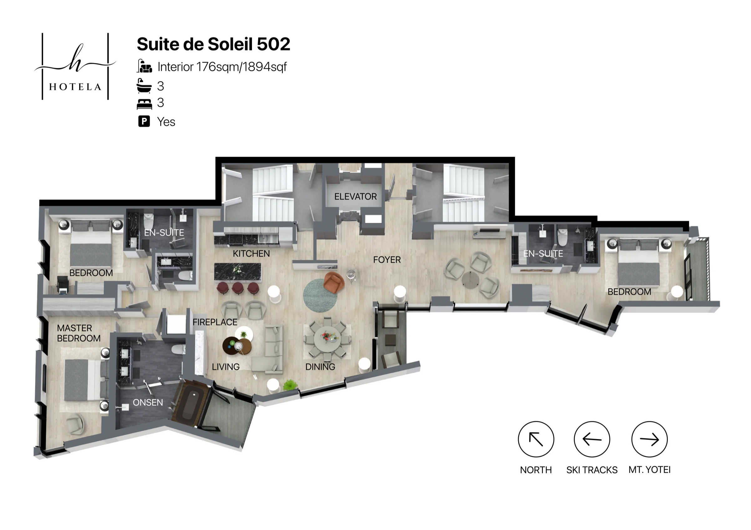 Suite de Soleil Floor Plan